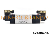 Type vanne électromagnétique pneumatique 24VDC 220VAC d'Airtac de la manière 4V430C-15 5/3