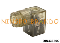 Type DIN 43650 connecteur de bobine de solénoïde de C 2P+E avec le voyant de signalisation de LED