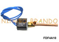 Vanne électromagnétique de réfrigération du déshumidificateur FDF4A10 1/4&quot; 6.35mm OD AC220V normalement fermés