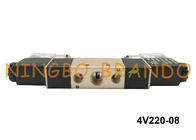 BSPT 1/4&quot; type lumière électrique DC24V de 4V220-08 AirTAC de contrôle de double pneumatique de vanne électromagnétique