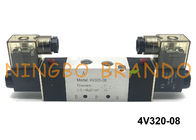 4V320-08 1/4&quot; type contrôle directionnel DC24V de BSPT AirTAC de manière pneumatique de la vanne électromagnétique 5/2