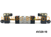 3/8&quot; type manière DC12V DC24V AC110V AC220V de TNP 4V320-10 AirTAC de la position 5 de la vanne électromagnétique de double 2