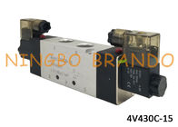AirTC 5 3 composants pneumatiques de commande numérique d'automation de vanne électromagnétique de position manière 4V430C-15 type 1/2 »