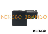 Forme B DIN43650B du connecteur DIN 43650 de bobine de vanne électromagnétique d'AC/DC