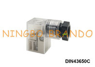 Prises de prise électrique de bobine de vanne électromagnétique de la forme C DIN 43650 avec la LED