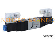 Type manière pneumatique de VF3530 SMC de la vanne électromagnétique d'air 5/3 24 volts 220 volts