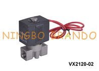 Type de VX2120-02 SMC - vanne électromagnétique d'acier inoxydable de 2 manières OR 1/4&quot; 24V 220V