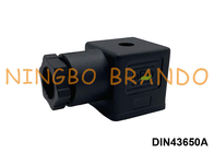 Noir DIN 43650 A de connecteur de prise de bobine de vanne électromagnétique DIN 43650A
