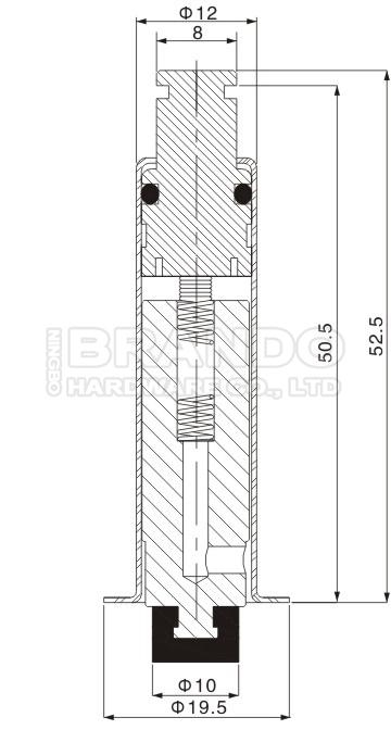 Dimension de type kit de K0380 M1131B Goyen de solénoïde de valve d'impulsion :