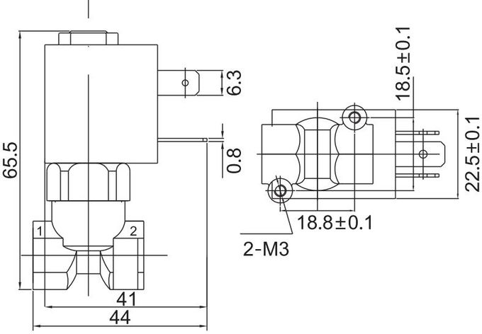Type de 5503 CEME vanne électromagnétique en laiton pour le décapant électronique 12V 24V 110V 220V 1 de fer de vapeur