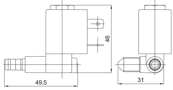 Type de 5503 CEME vanne électromagnétique en laiton pour le décapant électronique 12V 24V 110V 220V 3 de fer de vapeur