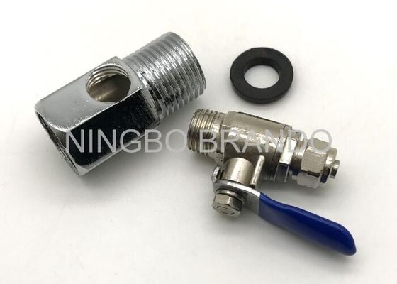 Zinc Alloy Ball Valve And 3 Way Adapter for Reverse Osmosis Parts Water Purifier