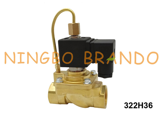 vanne électromagnétique de 322H36 Parker Type Normally Open Brass 3/4&quot; 40 barre 24VDC 220VAC