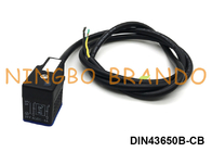 Connecteur moulé imperméable de bobine de solénoïde de câble de DIN43650B IP67 avec la LED