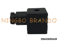 PG9 3P+E DIN43650A Connecteur de bobine de soupape solénoïde AC DC IP65 Noir
