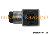 DIN43650A PG11 Connecteur à bobine solénoïde 2P+E avec indicateur LED IP65 AC DC