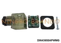 DIN43650A Connecteur de bobine de soupape électromagnétique à économie d'énergie 12VDC 24VDC 2P+E IP65