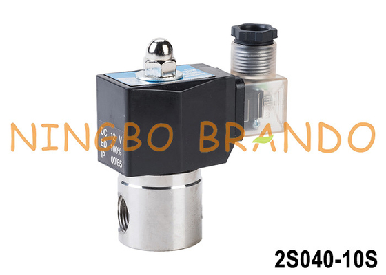 2S040-10 3/8' eau air huile soupape solénoïde en acier inoxydable 12V 24V 110V 220V