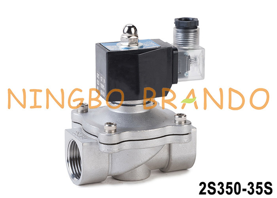 2S350-35 1-1/4'' 2 Way NC soupape en acier inoxydable pour l'huile d'eau 24V 220V