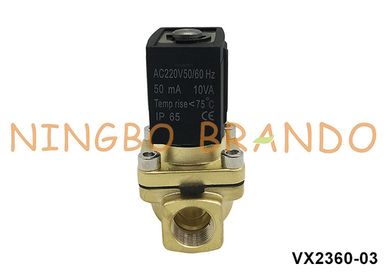VX2360-03 3/8'' SMC type soupape solénoïde en laiton pour l'eau 220V 110V 24V