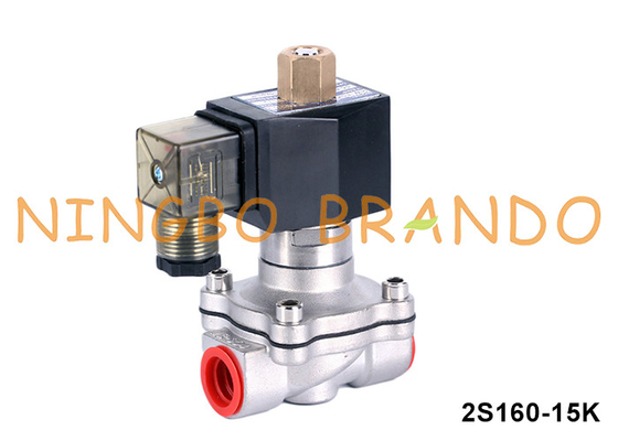 1/2'' 2 Way normalement ouverte à l'eau soupape solénoïde en acier inoxydable 220V 110V 24V 12V