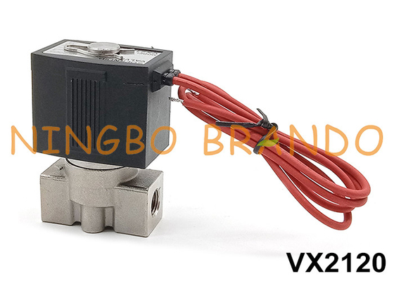 Le type de soupape de solénoïde de type SMC VX2120-02 en acier inoxydable 1/4' 24V 220V