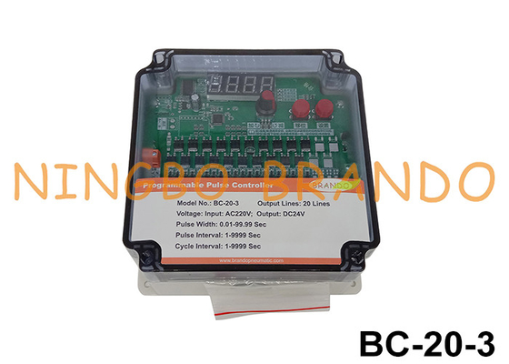 20 lignes du panneau de commande de la soupape à impulsion AC220V sortie DC24V