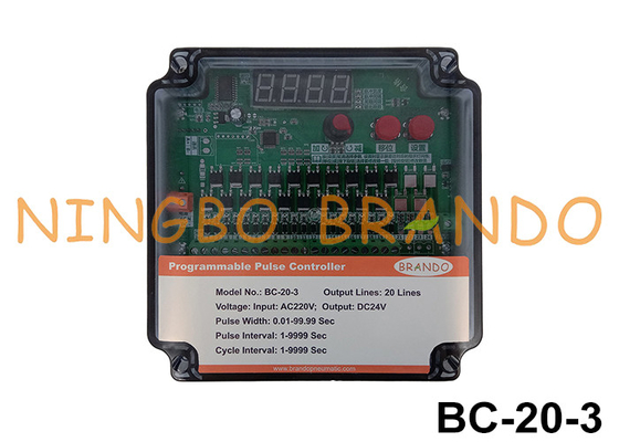 20 lignes du panneau de commande de la soupape à impulsion AC220V sortie DC24V