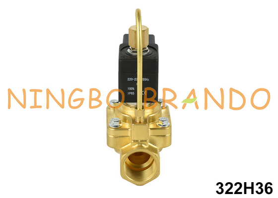 3/4' 322H36 NO soupape solénoïde en laiton pour haute pression 24V 220V