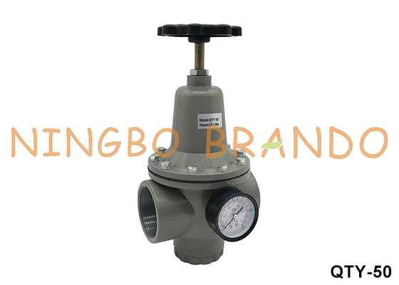 QTY-50 2'' 1 MPa régulateur d'air pneumatique, vanne réductrice de pression avec jauge