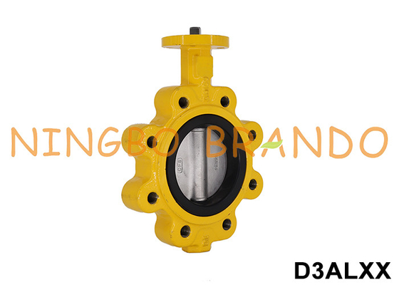 DN40 à DN800 soupape papillon sans tête de type lug avec siège à dos rigide