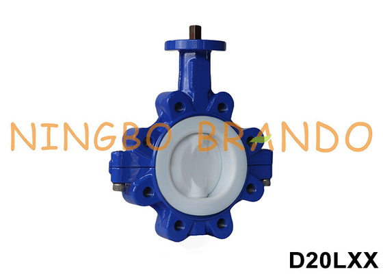 DN40 à DN600 Ventilateur papillon sans tête de type lug avec revêtement en PTFE