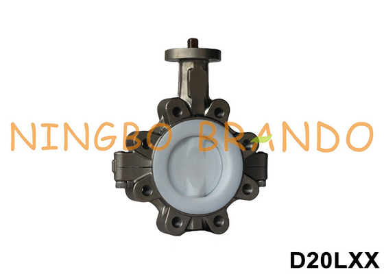 DN40 à DN600 Ventilateur papillon sans tête de type lug avec revêtement en PTFE