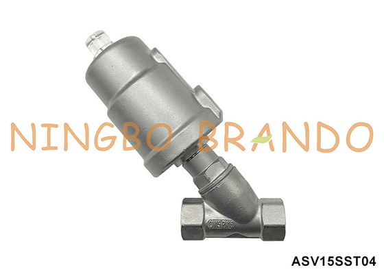 1/2&quot; DN15 PN16 fil Pneumatique angle de la soupape de siège à action simple normalement fermé