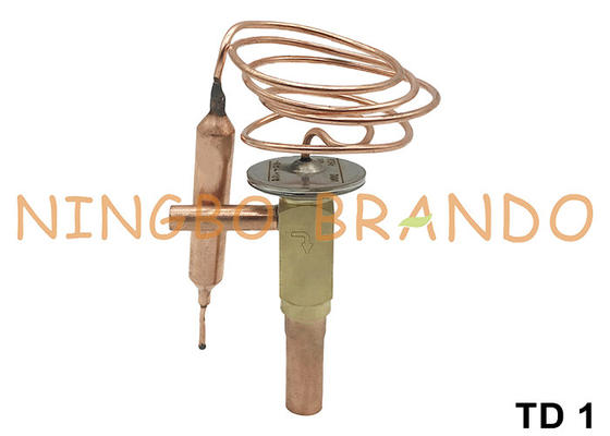 Ventilateur d'expansion thermostatique à port angulaire TD 1 pour R134a R22 R407C R404A