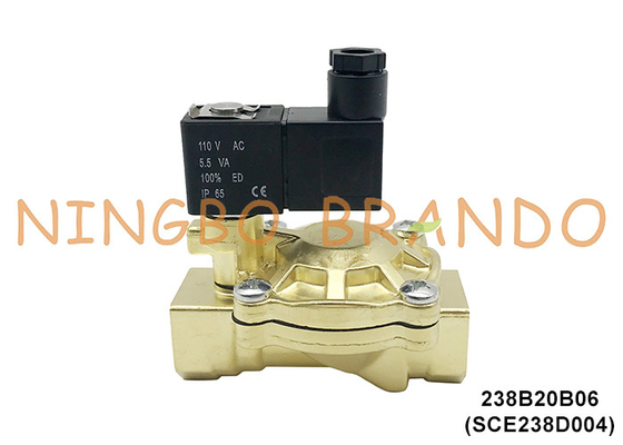 SCE238D004 3/4&quot; ASCO Type électrique soupape solénoïde en laiton pour l'eau 24V 110V 220V