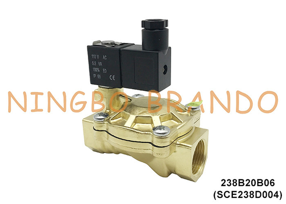 SCE238D004 3/4&quot; ASCO Type électrique soupape solénoïde en laiton pour l'eau 24V 110V 220V