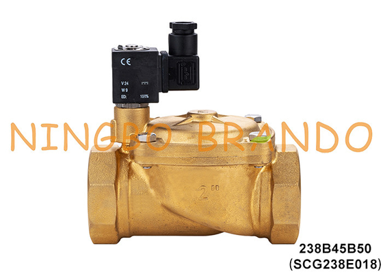 SCG238E018 2'' ASCO type soupape solénoïde en laiton 2 voies NC 220V 110V 24V