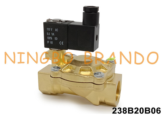 Valve solénoïde de type ASCO série 238 3/4&quot; avec corps en laiton 24V 110V 220V