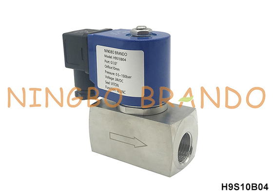 150 bar 1/2'' soupape solénoïde haute pression pour l'eau 24V 110V 220V