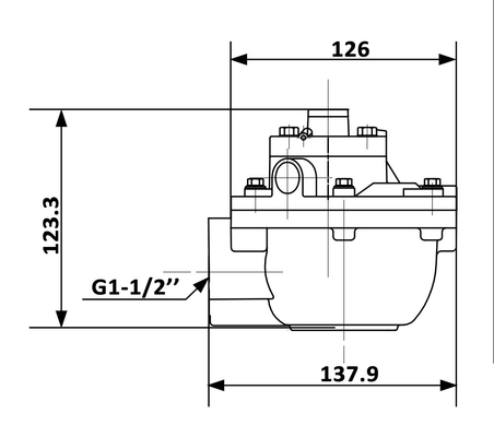 1.5''RCA45T type Goyen Télépilote Pulse Jet Valve Pour Baghouse industriel