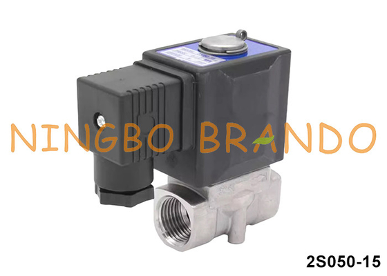 2S050-15 1/2" type Airtac soupape solénoïde en acier inoxydable 304 220V 110V 24V
