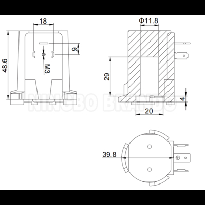 Ensemble bobine de vanne à impulsions Norgren Type D-32545 24V 110V 220V 18W