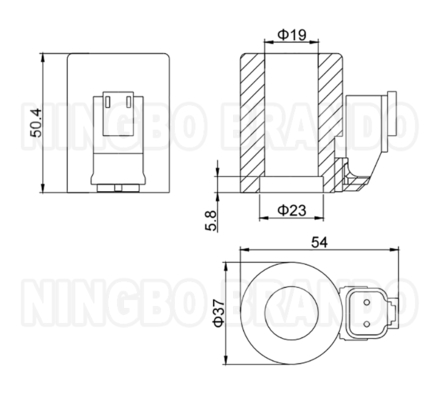 Le type de soupape de solénoïde hydraulique Bosch Rexroth DC12V DC24V 26W R901050010