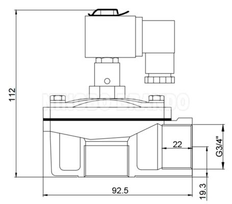CAC20T4 GOYEN Type 4 Série 3/4' soupape d'impulsion pour le système de collecte de poussière 24V 220V