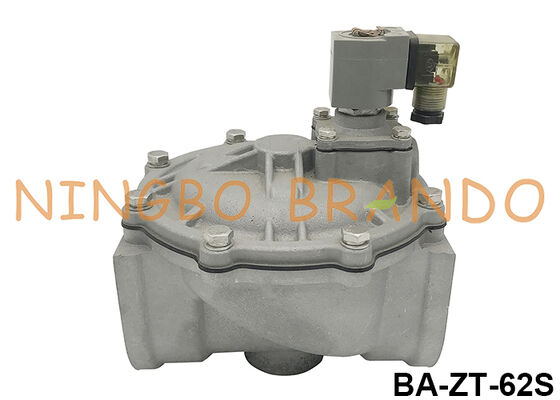 Vanne à jet pulsé droite de 2-1/2'' pour dépoussiéreur 24VDC 110VAC 220VAC