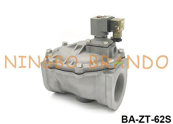 Vanne à jet pulsé droite de 2-1/2'' pour dépoussiéreur 24VDC 110VAC 220VAC