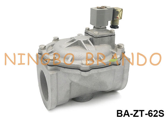 Vanne à jet pulsé droite de 2-1/2'' pour dépoussiéreur 24VDC 110VAC 220VAC