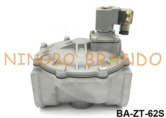 Vanne à jet pulsé droite de 2-1/2'' pour dépoussiéreur 24VDC 110VAC 220VAC