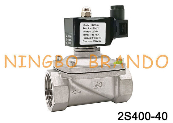 Vanne de contrôle de fluide série 2S 2S400-40 1,5'' normalement fermée